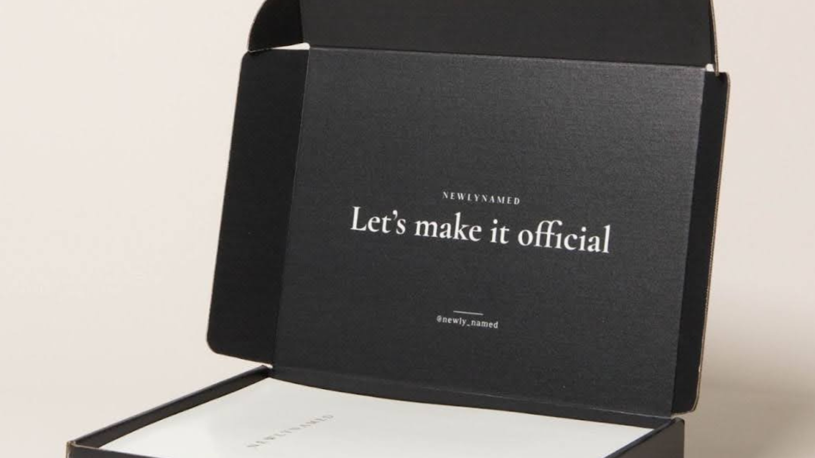 A NewlyNamed Box To Change Your Last Name After Getting Married