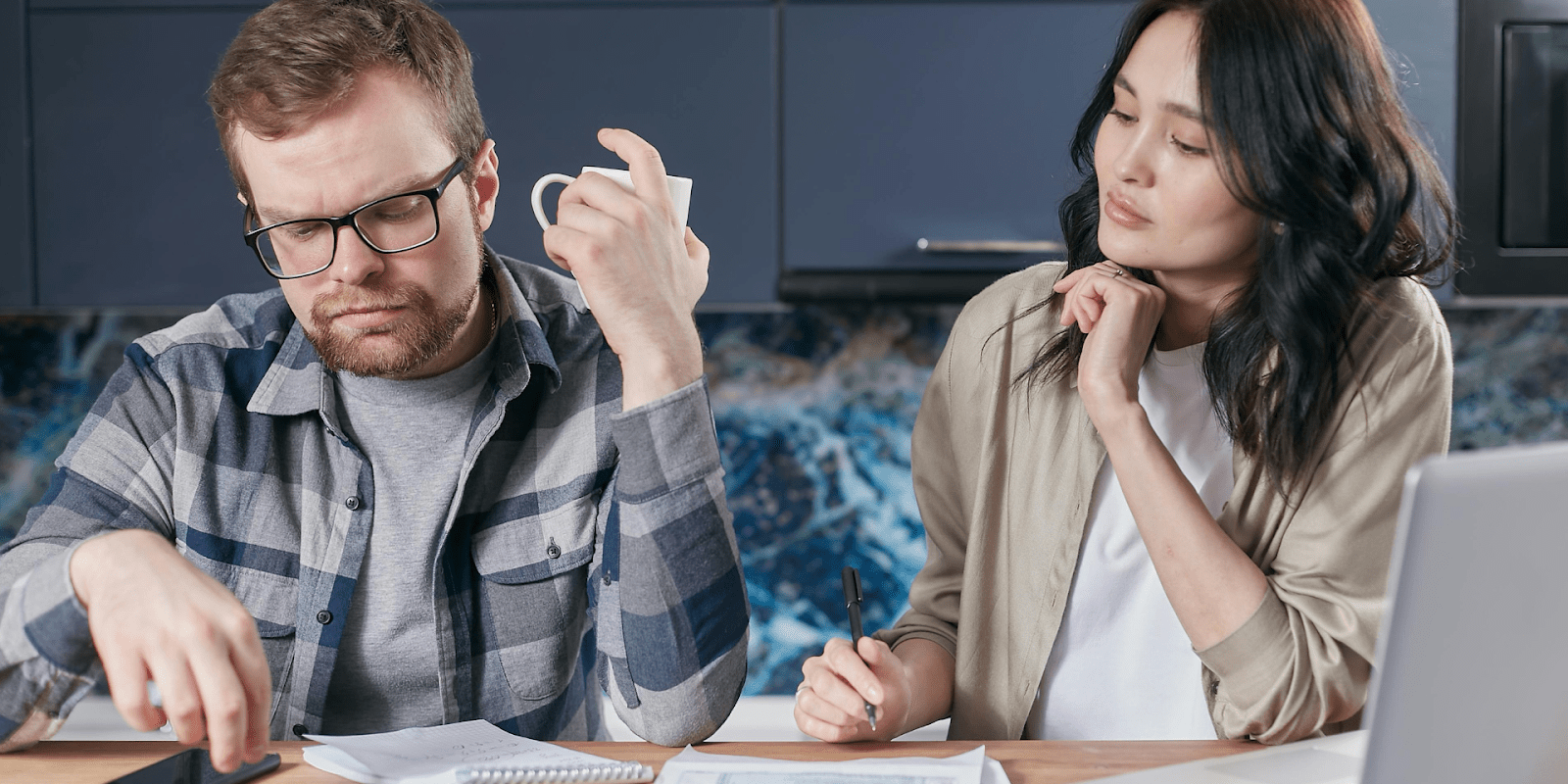 A Married Couple Figuring Out Their W-4 Together