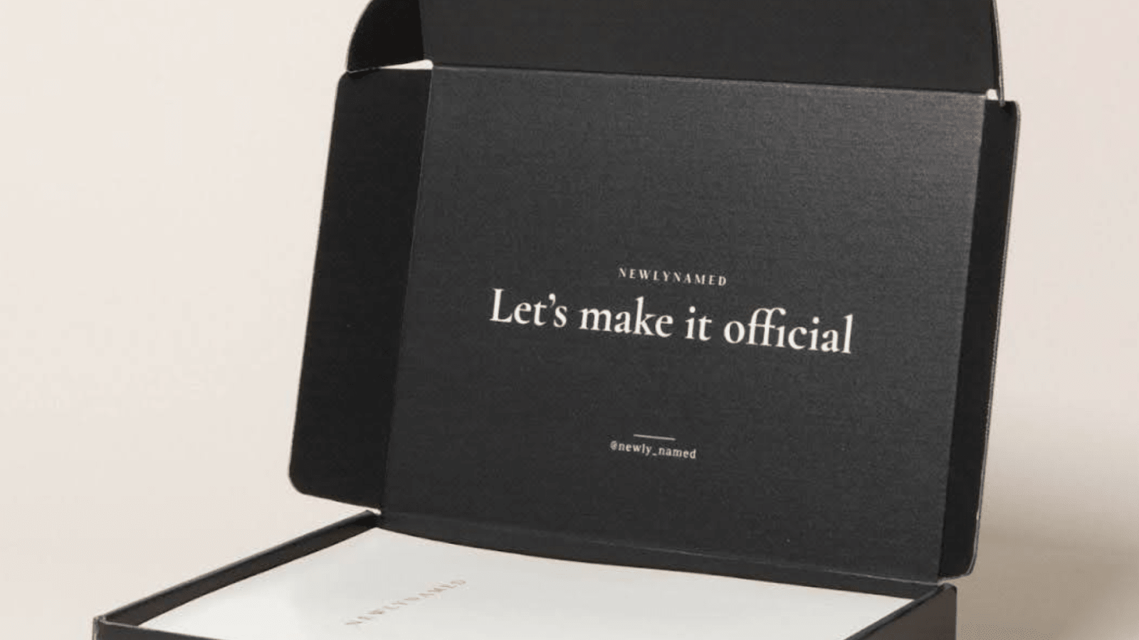 A NewlyNamed Box To Change Your Last Name After Getting Married