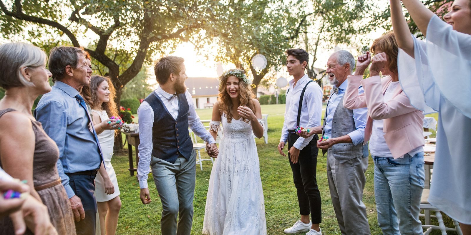 Happy Couple Getting Married