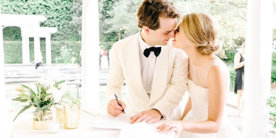 a couple getting married