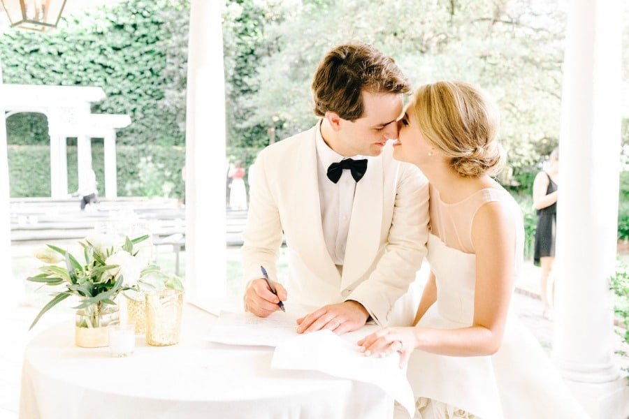 a couple getting married