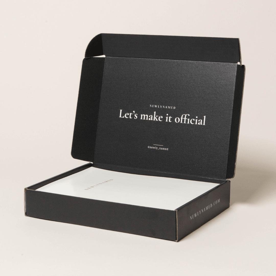 Name Box Layout NewlyNamed Box | Personalized Name Change Kit