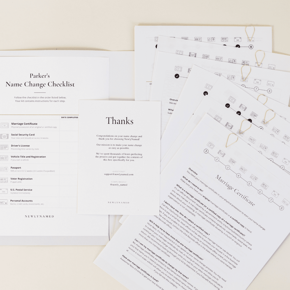 Changing Name Kit Print at Home Name Change Kit | NewlyNamed
