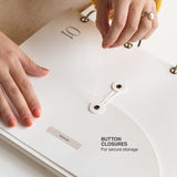 DailyDocs Organizer document envelope with secure button-and-string closure