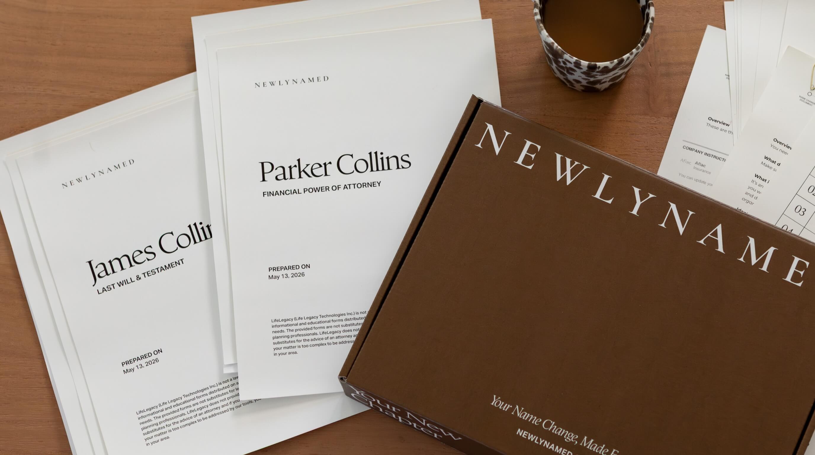 NewlyNamed Box and Couples Estate Plan