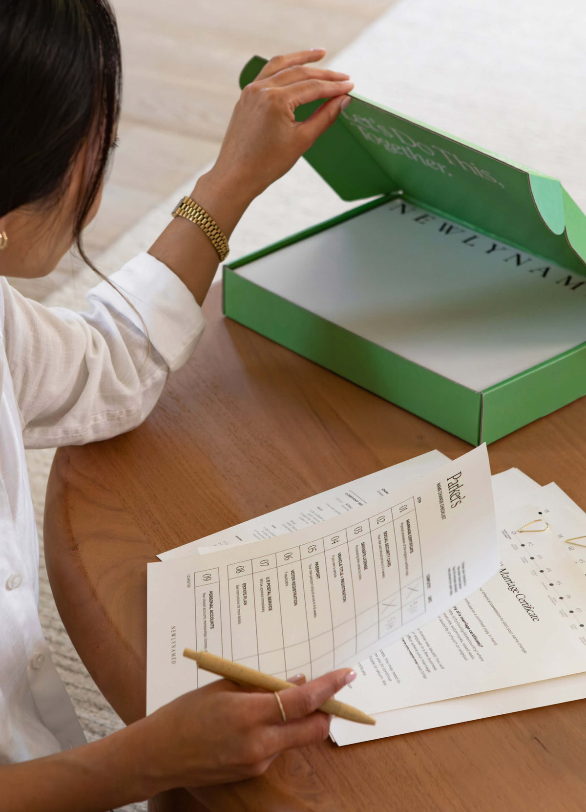 Green NewlyNamed Box Name Change Service