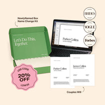 Green Newlywed Starter Set Name Change and Estate Plan Labor Day Sale
